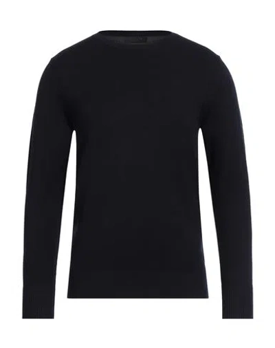 Outfit Out/fit Man Sweater Midnight Blue Size S Viscose, Polyamide In Blue