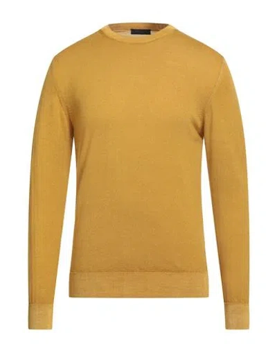 Outfit Out/fit Man Sweater Mustard Size 3xl Merino Wool In Yellow