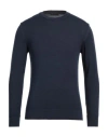 Outfit Out/fit Man Sweater Navy Size L Merino Wool In Blue