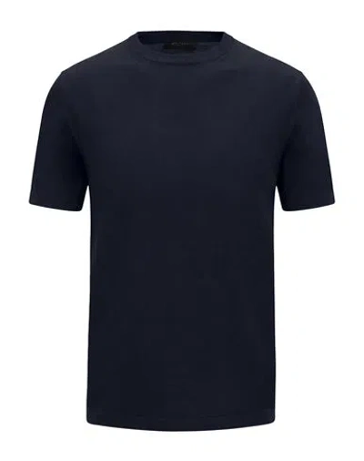 Outfit Out/fit Man Sweater Navy Size M Cotton In Blue
