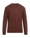 Outfit Out/fit Man Sweater Rust Size Xxl Acrylic, Wool, Alpaca Wool