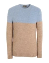 Outfit Out/fit Man Sweater Sky Blue Size M Acrylic, Mohair Wool, Wool, Elastane In Blue