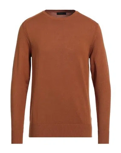 Outfit Out/fit Man Sweater Tan Size S Viscose, Polyamide In Brown