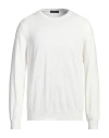 Outfit Out/fit Man Sweater White Size Xxl Cotton In White