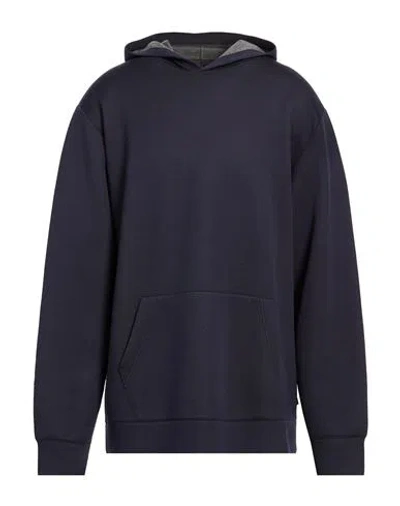 Outfit Out/fit Man Sweatshirt Navy Size 3xl Polyester, Viscose, Polyurethane In Blue