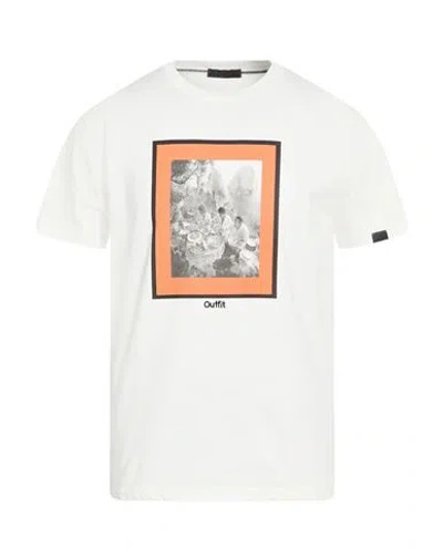 Outfit Out/fit Man T-shirt White Size 3xl Cotton