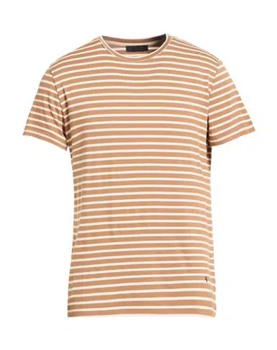 Outfit Out/fit Man T-shirt Brown Size L Viscose, Elastane