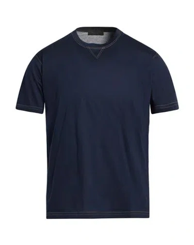 Outfit Out/fit Man T-shirt Navy Size M Cotton, Modal In Blue