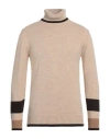Outfit Out/fit Man Turtleneck Beige Size M Acrylic, Wool, Alpaca Wool, Viscose