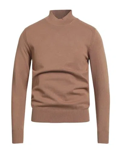 Outfit Out/fit Man Turtleneck Camel Size Xxl Viscose, Polyamide