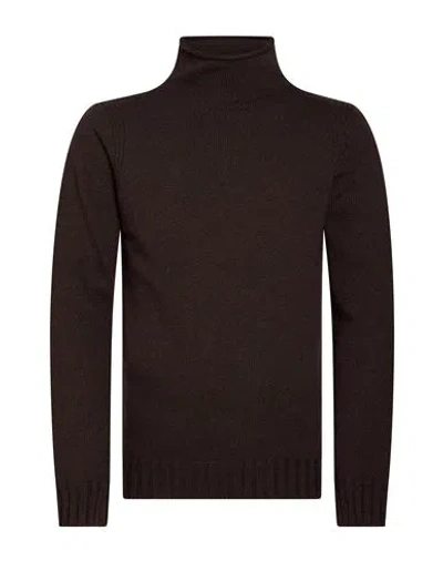 Outfit Out/fit Man Turtleneck Chocolate Brown Size M Viscose, Polyamide, Wool, Cashmere