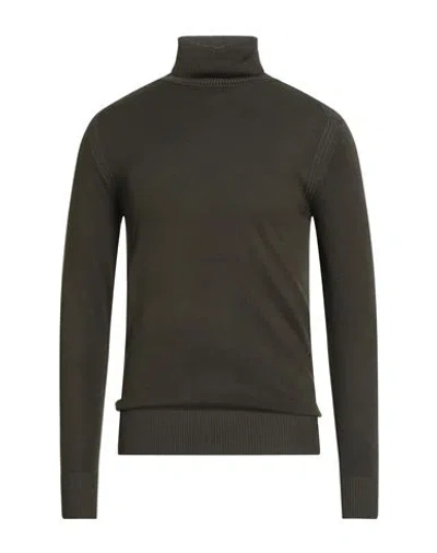 Outfit Out/fit Man Turtleneck Dark Green Size S Viscose, Polyamide