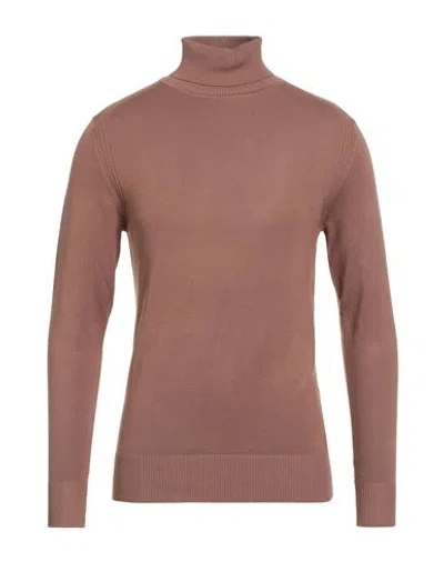 Outfit Out/fit Man Turtleneck Light Brown Size S Viscose, Polyamide