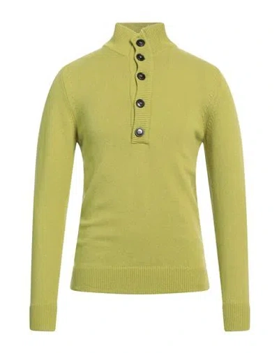 Outfit Out/fit Man Turtleneck Light Green Size S Viscose, Polyamide, Wool, Cashmere