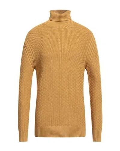 Outfit Out/fit Man Turtleneck Marigold Size Xxl Viscose, Nylon In Yellow