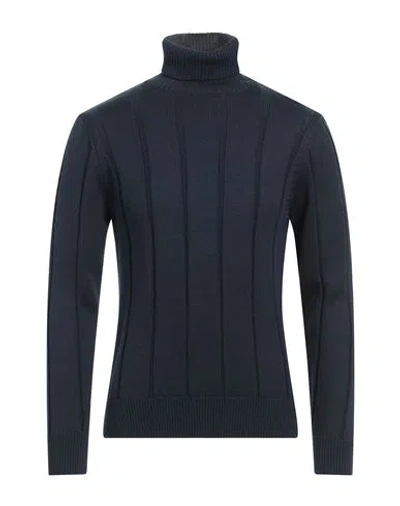 Outfit Out/fit Man Turtleneck Midnight Blue Size S Merino Wool, Acrylic