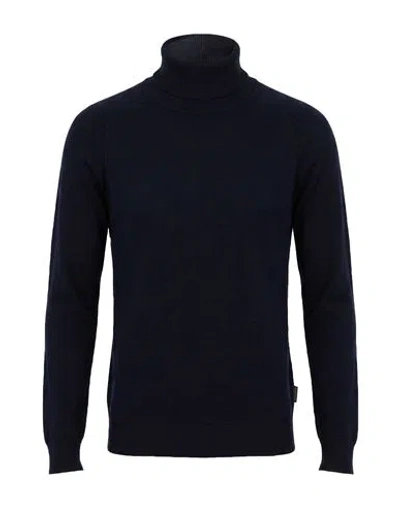 Outfit Out/fit Man Turtleneck Midnight Blue Size Xxl Viscose, Polyamide