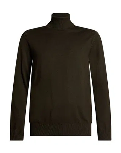 Outfit Out/fit Man Turtleneck Military Green Size L Viscose, Polyamide In Brown