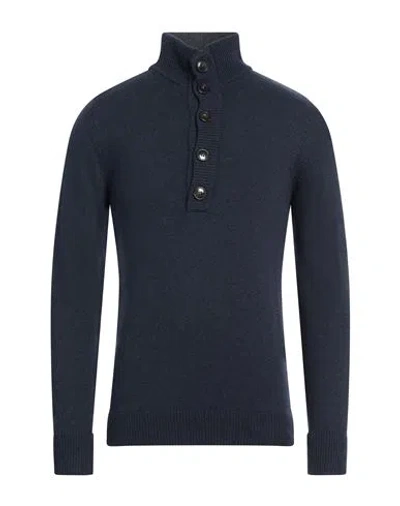 Outfit Out/fit Man Turtleneck Navy Size L Viscose, Polyamide, Wool, Cashmere