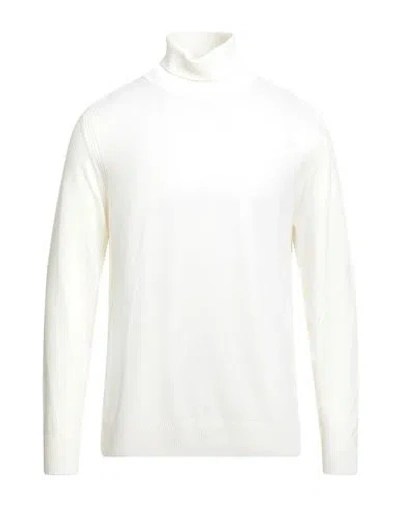 Outfit Out/fit Man Turtleneck White Size Xl Viscose, Polyamide