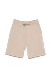 Outhere Drawstring Logo-patch Shorts In Pink