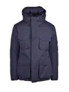 Outhere Blue Zephir Down Polyester Down Jacket In Blue