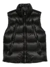 Outhere Matte Technical Nylon Puffer Vest In Black