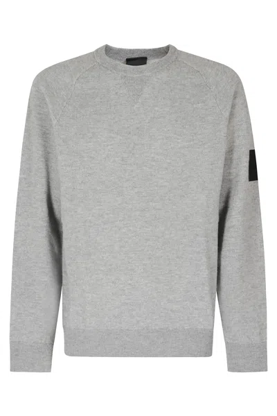 Outhere Glin Brushed Wool Ribbed Crew-neck Sweatshirt In Grey