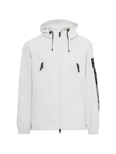 Outhere Logo-patch Hooded Jacket In Neutral