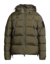Outhere Man Puffer Military Green Size M Polyamide In Green