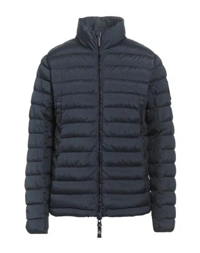Outhere Man Puffer Navy Size L Polyamide In Blue