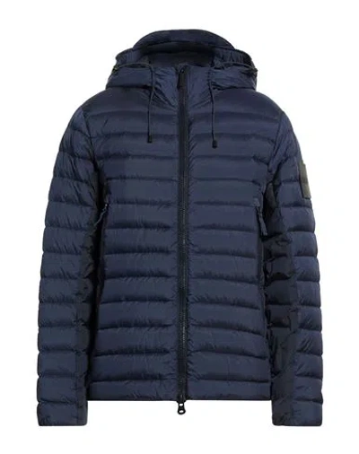 Outhere Man Puffer Navy Size M Polyamide In Blue