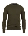 Outhere Man Sweater Dark Green Size S Recycled Viscose, Pbt - Polybutylene Terephthalate
