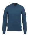 Outhere Man Sweater Navy Size M Recycled Viscose, Pbt - Polybutylene Terephthalate