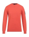 Outhere Man Sweater Orange Size Xl Recycled Viscose, Pbt - Polybutylene Terephthalate