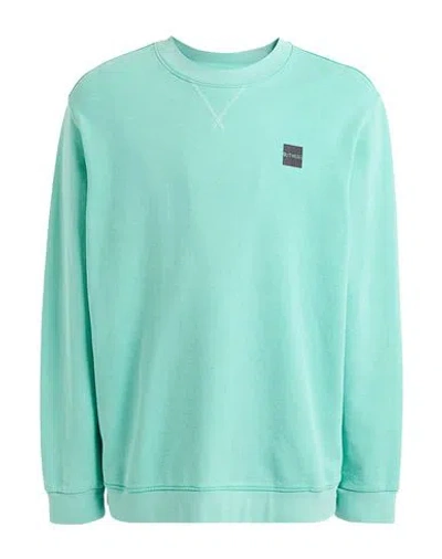 Outhere Man Sweatshirt Turquoise Size Xl Cotton In Blue