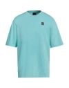 Outhere Man T-shirt Turquoise Size L Cotton In Blue