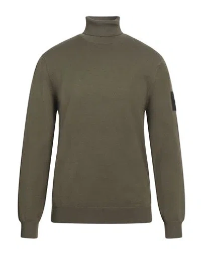 Outhere Man Turtleneck Military Green Size Xl Recycled Viscose, Pbt - Polybutylene Terephthalate