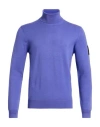 Outhere Man Turtleneck Purple Size S Recycled Viscose, Pbt - Polybutylene Terephthalate In Blue