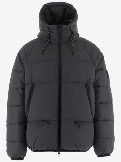 Outhere Nylon Padded Down Jacket In Gray