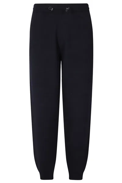 Outhere Pineskin Soft Knit Wool Drawstring Sweatpants In Black
