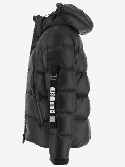 Outhere Quilted Nylon Down Jacket In Black
