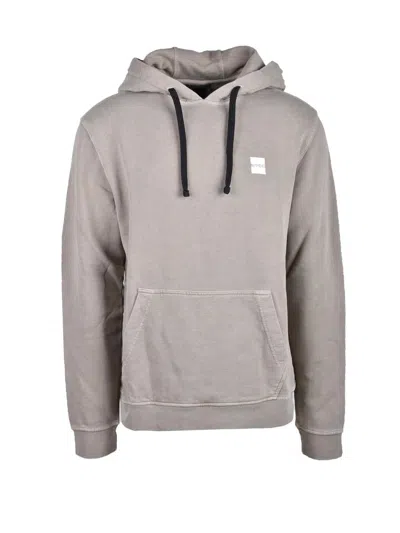 Outhere Sage Green Cotton Crewneck Regular Sweatshirt In Multi