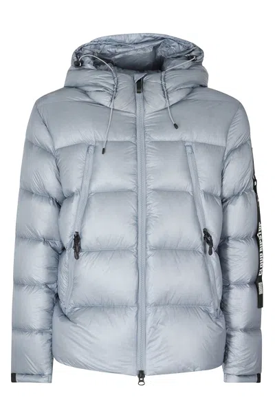Outhere Technical Ripstop Jacket With Adjustable Hood And Padded Fill In Blue