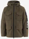 Outhere Technical Wool Blend Jacket With Multiple Pockets In Green