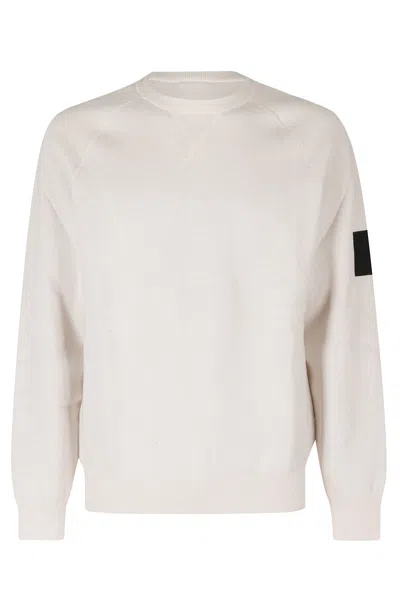 Outhere Woodveil Raglan Sleeves Wool-cotton Sweater In White