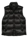 Outhere Matte Technical Nylon Puffer Vest In Black