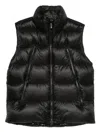 Outhere Matte Technical Nylon Puffer Vest In Black
