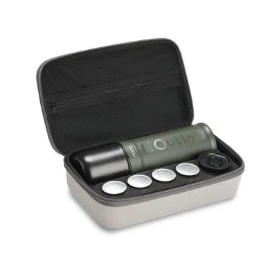 Outin Nano Portable Electric Espresso Machine (space Grey) In Forest Green