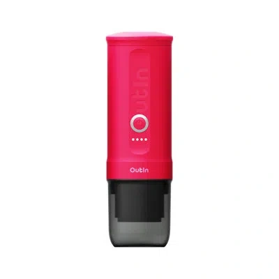 Outin Nano Self Heating Portable Espresso Machine, 20-bar, Usb-c, Works With Pods & Grounds (space Grey) In Fuchsia Pink